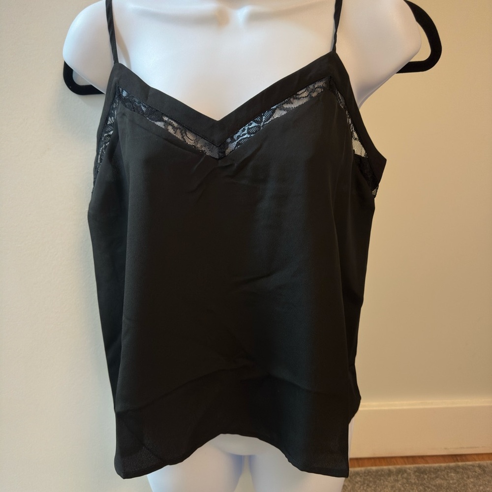 Black camisole.